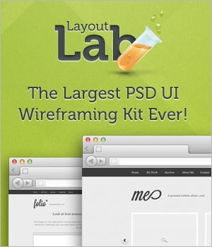 Layout Lab - The largest PSD UI Wirefarming Kit Ever!